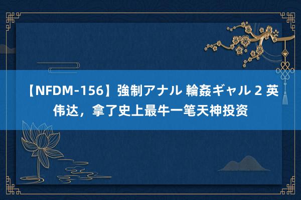 【NFDM-156】強制アナル 輪姦ギャル 2 英伟达，拿了史上最牛一笔天神投资