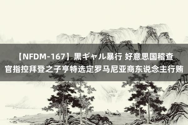 【NFDM-167】黒ギャル暴行 好意思国稽查官指控拜登之子亨特选定罗马尼亚商东说念主行贿