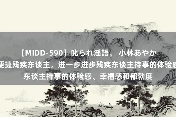 【MIDD-590】叱られ淫語。 小林あやか 惠民县：最大截止便捷残疾东谈主，进一步进步残疾东谈主持事的体验感、幸福感和郁勃度